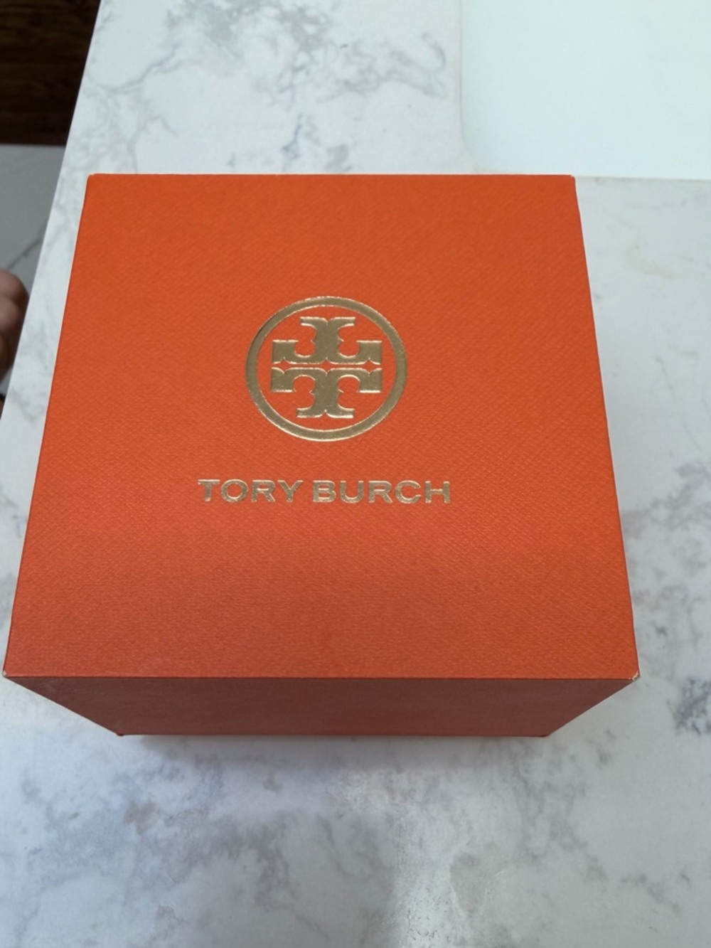 Tory Burch Gold-Tone Rectangular Mother-of-Pearl Bracelet Watch - Picture 6 of 6